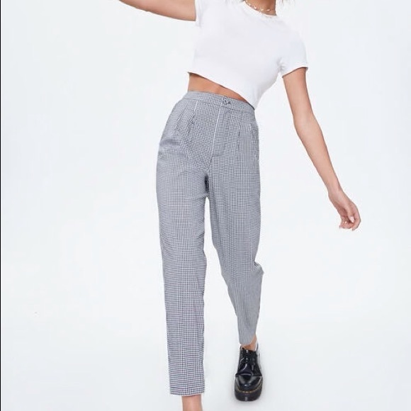 Forever 21 Gingham Checkered Pants- MEDIUM - Picture 1 of 6